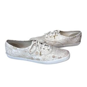 Keds x Rifle Paper Company Metallic Floral Sneakers Size 9.5